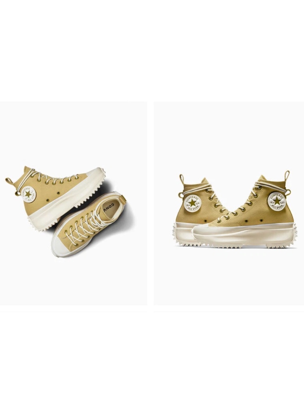 Converse Run Star Hike Platform Sneakers A06091C Toad/Dark Moss/Natural Ivory - Picture 3 of 14